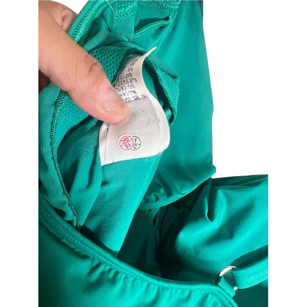NWT Land's End Women's 18 Plus Paradise Teal Sweetheart Wrap Underwire Tankini